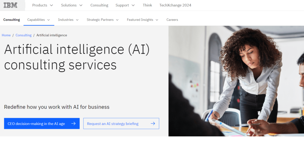 IBM is an example of AI consultants.