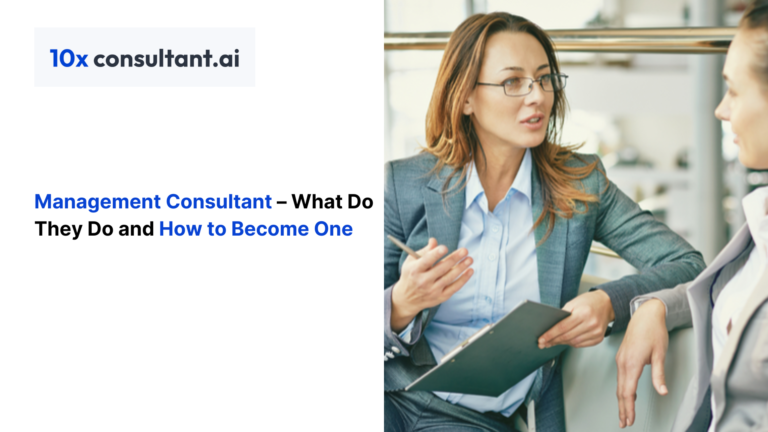 How to become a management consultant