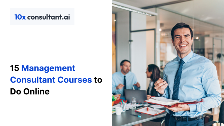 Management consultant courses to do online for working professionals.